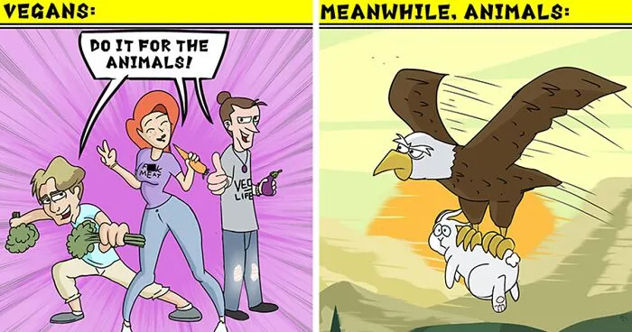 This Artist's 30 Hilarious Animal Comics Tackle Real-Life Struggles