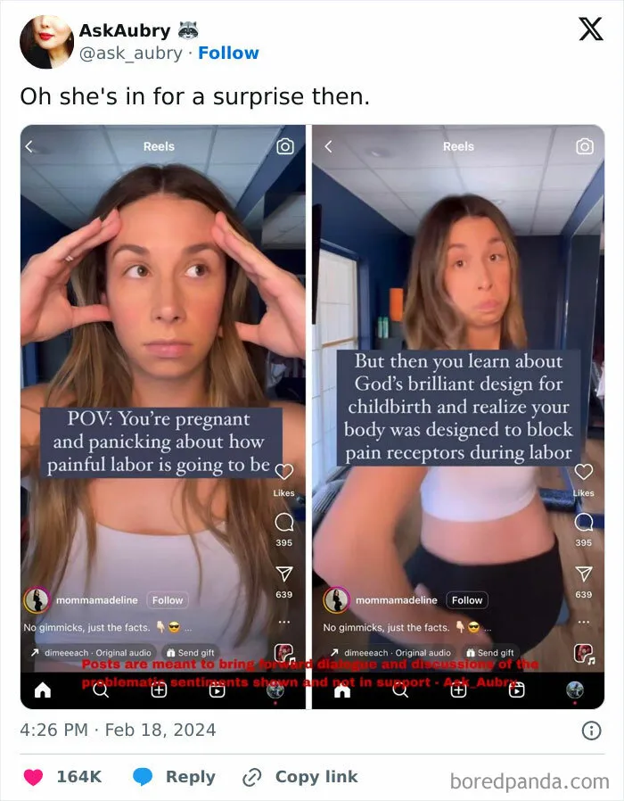 She Doesn't Know What's Coming