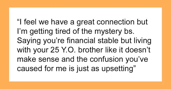 GF Questions BF For Living With Brother, Demands Divorce And Income Proof, Netizens Call It Red Flag