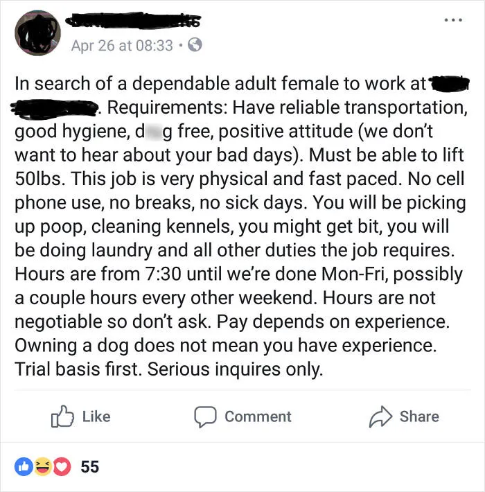 Great Low Paying Job With A Friendly Boss!
