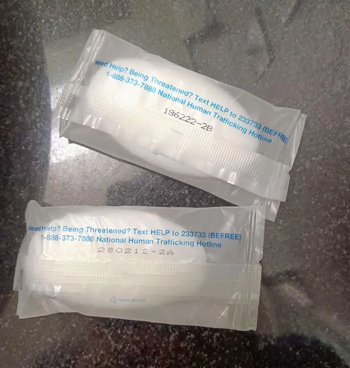 The Bars Of Soap At The Hotel I'm Staying At Have The National Human Trafficking Hotline