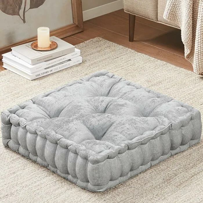 A <span Style="Font:inherit;color:#d74b1f;"> Plush Floor Pillow</Span> Will Give Your Home That High-End 'Meditation Retreat’ Look