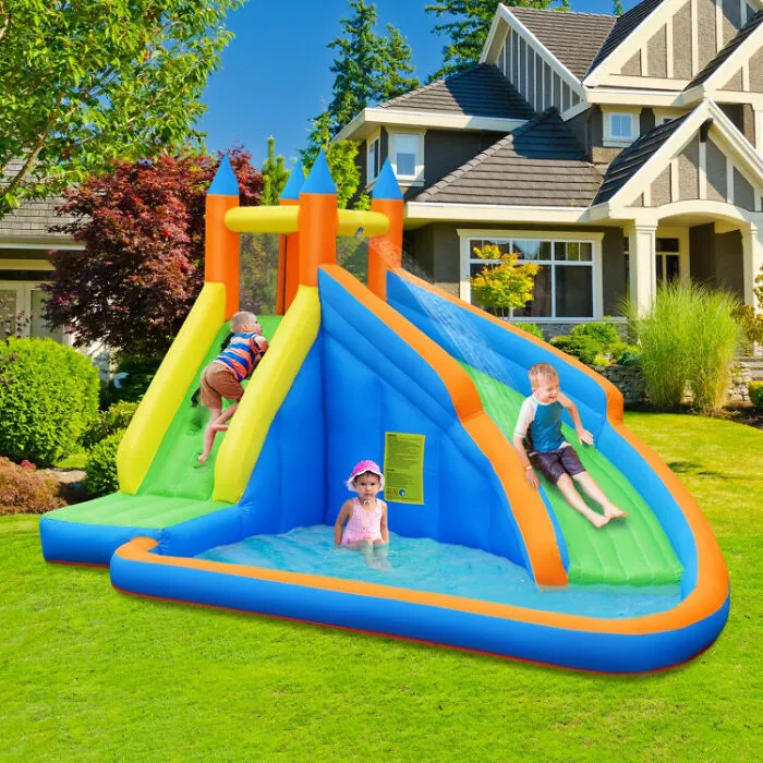 Your Backyard’s Bestie,<span Style="Font:inherit;color:#d74b1f;"> The Inflatable Bounce House With Water Slide</Span>