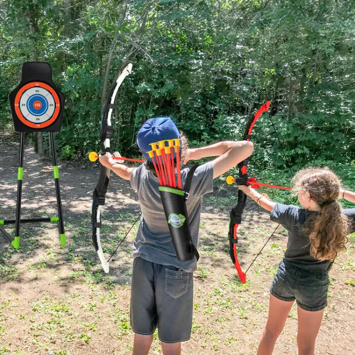Become The Robin Hood Of Playdates With The<span Style="Font:inherit;color:#d74b1f;"> Youth Archery Bow Set</Span>