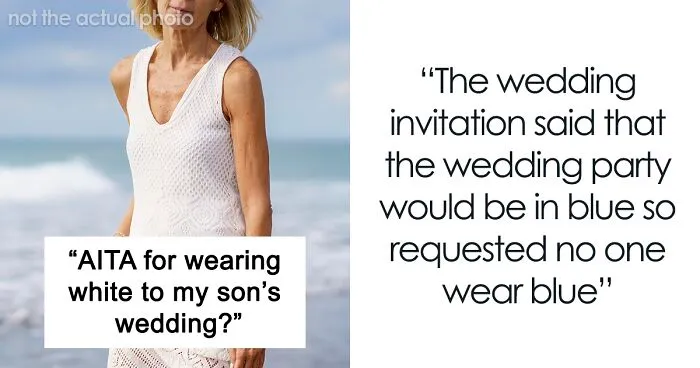 Mom Wears White To Son's Wedding, People Call Her Out