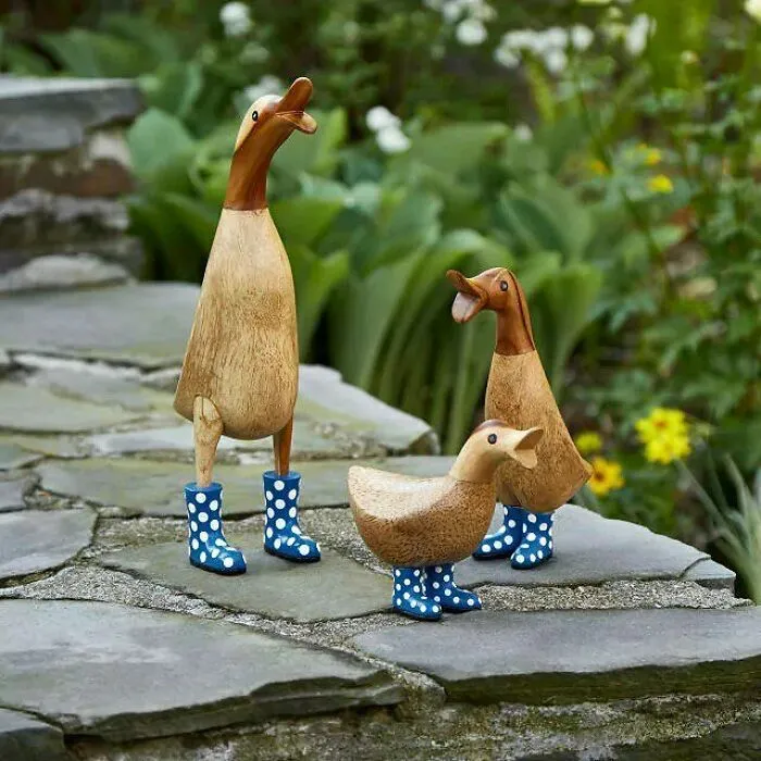 Quack-Tastic Surprise: <span Style="Font:inherit;color:#d74b1f;"> Spotted Wellies Garden Ducks</Span> For Mom's Smile!