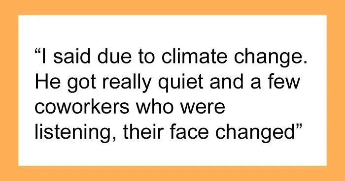 A Canadian Gets Sent To HR At An American Job For Believing Climate Change Is Real