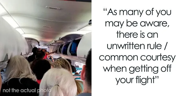 Man Hates 'Line Cutters' When Deboarding A Plane, Decides To Teach Them A Lesson