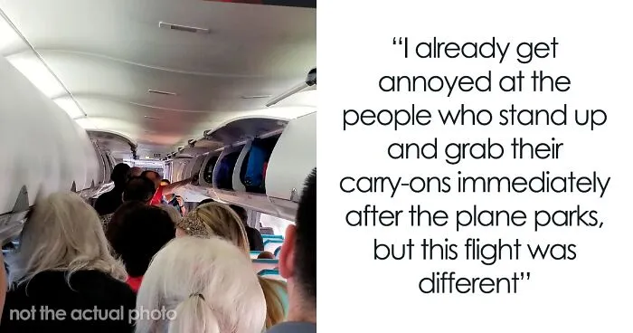 Man Hates 'Line Cutters' When Deboarding A Plane, Decides To Teach Them A Lesson