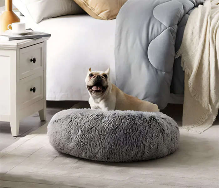 Immerse Your Pooch In Luxury With The Opulent Calming <span Style="Font:inherit;color:#d74b1f;"> Donut Dog Bed</Span>
