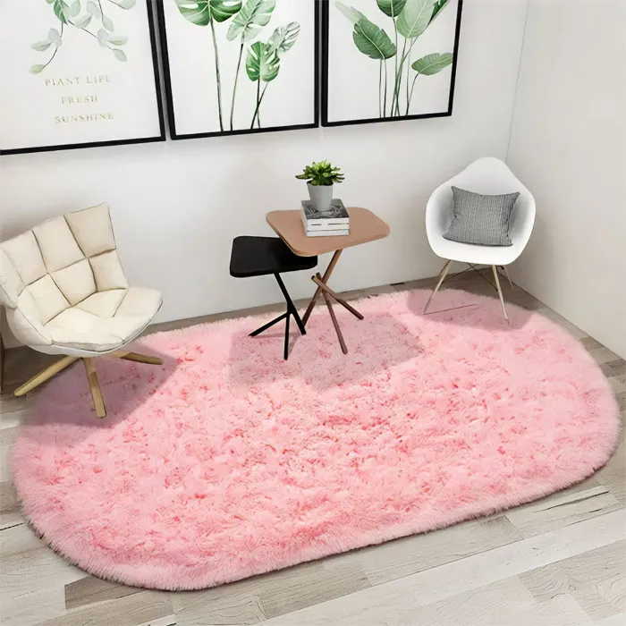 Elevate Your Space With The <span Style="Font:inherit;color:#d74b1f;"> Oval Fluffy Area Rug</Span>: Your Luxurious Accent For Plush Comfort And Timeless Elegance
