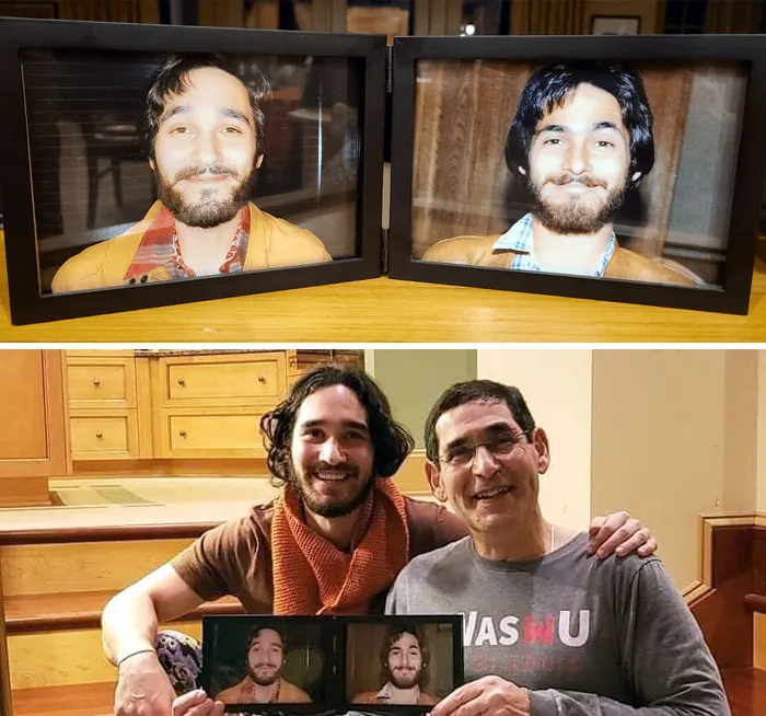 People Always Told Me I Looked Like My Father. So When I Found A Photo Of Him At 28 Years Old, I Had To Recreate It When I Turned 28