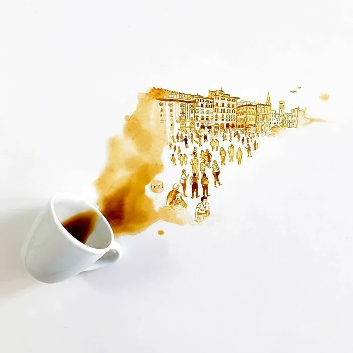 This Artist Creates Her Paintings Using Coffee, And Here Are Her 36 New Works