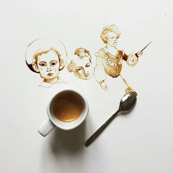 This Artist Creates Her Paintings Using Coffee, And Here Are Her 36 New Works