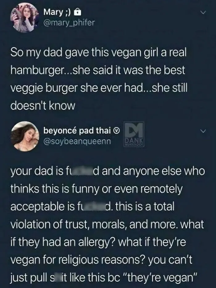 Don't Mess With People's Food