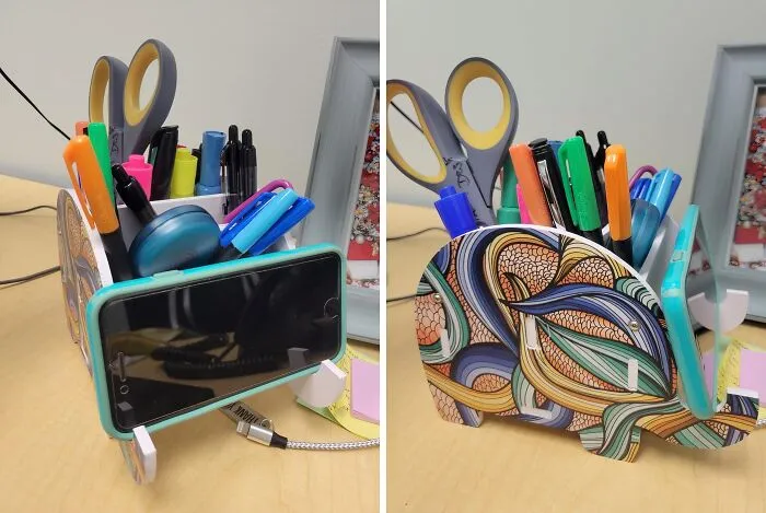 Add A Trunk-Tastic Touch To Your Desk With The Elephant-Shaped <span Style="Font:inherit;color:#d74b1f;"> Phone And Pen Holder</Span>