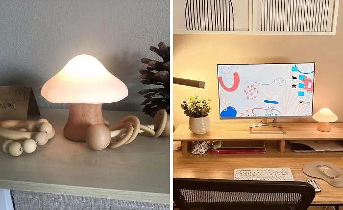 Illuminate Your Workspace With <span Style="Font:inherit;color:#d74b1f;"> The Mushroom Lamp</Span>
