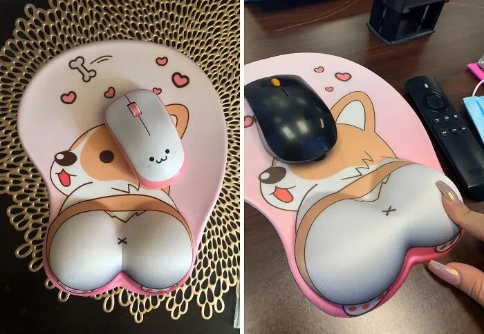 Sprinkle Some Fun Into Your Workspace With This Cute <span Style="Font:inherit;color:#d74b1f;"> Corgi Dog Butt Mouse Pad</Span>!