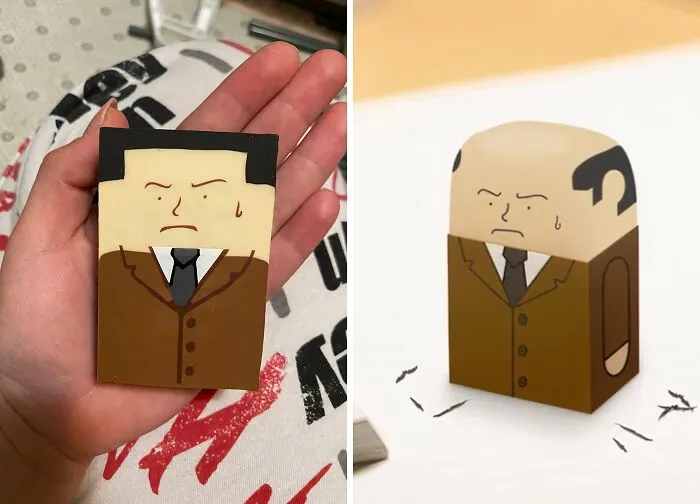 <span Style="Font:inherit;color:#d74b1f;"> The Salaryman Eraser</Span> Unleashes Middle-Aged Men's Turmoil In A Playful Desk Decor!