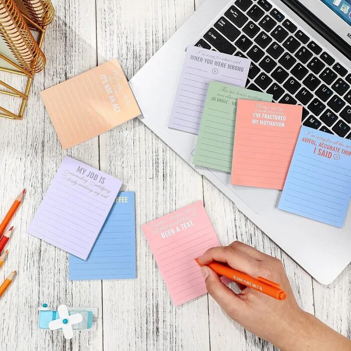 Office Essentials With A Twist: <span Style="Font:inherit;color:#d74b1f;"> Assorted Notepads For Workers</Span> - Get Stuff Done With A Smile!