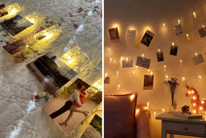 Make Your Wall As Lit As The Dance Floor With These <span Style="Font:inherit;color:#d74b1f;"> Photo Clip String Lights</Span>