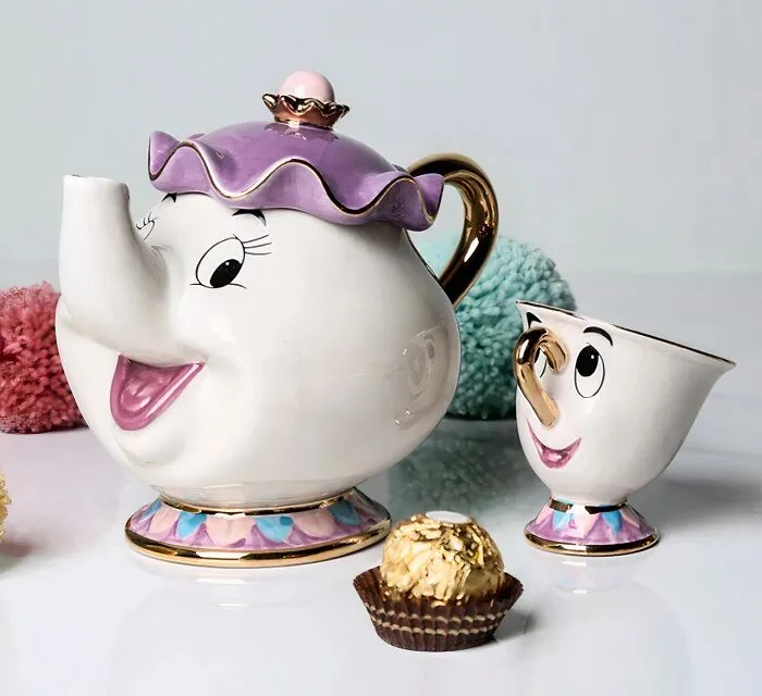 Can You Blow Bubbles In Your Tea Like Chip? Pour A Cup With This<span Style="Font:inherit;color:#d74b1f;"> Mrs. Potts And Chip Set</Span> And Find Out!