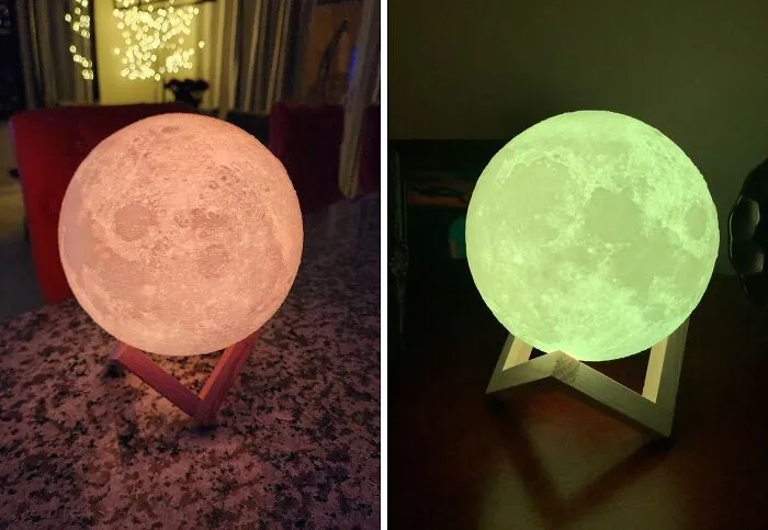 This Hyper-Realistic <span Style="Font:inherit;color:#d74b1f;"> Moon Lamp </Span> Is Perfect For A Budding Young Carl Sagan, And A Great Alternative To Regular Tacky Space Ornaments