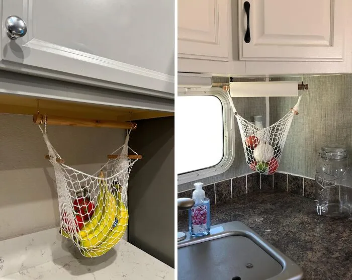Hang In There, Your Tiny Kitchen Is No Match For A <span Style="Font:inherit;color:#d74b1f;"> Prodyne Veggie Hammock</Span>