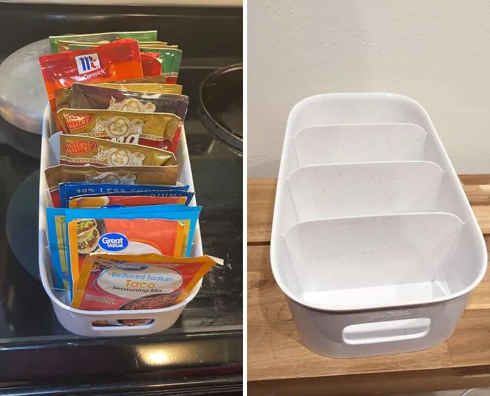 <span Style="Font:inherit;color:#d74b1f;"> Youcopia's Shelfbin Organizer</Span> Tackles Stubborn Soups And Sauces That Refuse To Stay In Line