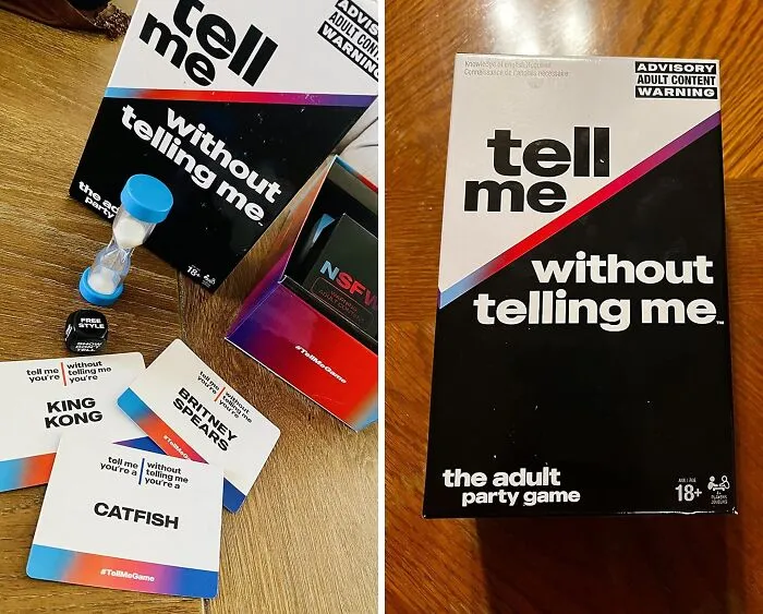 The <span Style="Font:inherit;color:#d74b1f;"> "Tell Me Without Telling Me" Party Game</Span> Is The Latest Adult Card Game That Is Leaving Guests In Stitches!