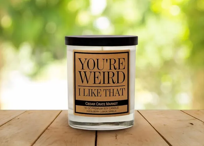 Say It Like It Is With This <span Style="Font:inherit;color:#d74b1f;"> Funny Candle</Span> That Is The Perfect Gift For Your Weird Friend
