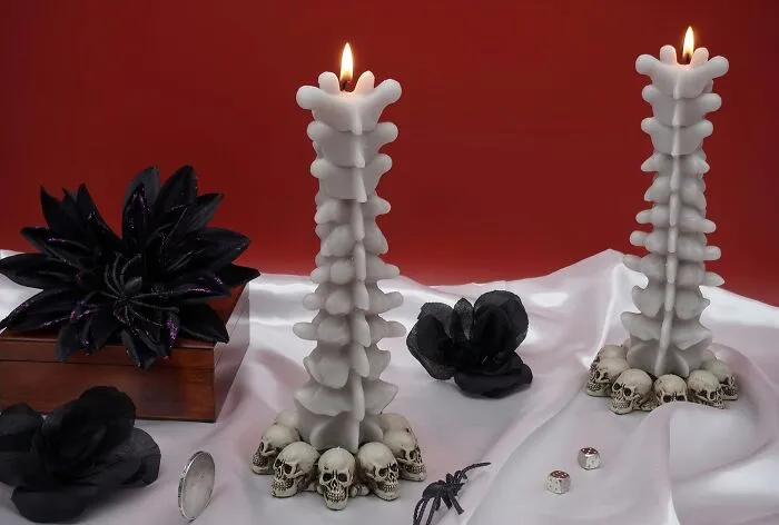 <a style="display:inline;" href="https://www.amazon.com/Zellinni-Spine-Candle-Gothic-Decor/dp/B09VGSMBQN?dib=eyJ2IjoiMSJ9.UrE15mxFXMAKdYj1flaYingcNnr03PqSUJD9KNorPqELW7ma4a06CJhYzkHfD9Wa2N1NIfvbtiz7AkyQVYKG5RM4qdRXojVUtudxcduzEgSLMcmPyGcX9hHiyJzRjSdaZ-4rqeDVzYrneY2fS8IAGq_3udgeHuaHhVju2n_wEGt98kbPs40chpArbUnZDGFE7z-OZdj_csLVhhlRii9VbjjfPx0cmd3679yG0lvrYvwmkReIzafq2KC26VnIF2HG5u21SG4ege6lzLdMO2M1yROlwusEJox5wBB86qUEU70.iyys8q37CYFy84cTgMzjniZnbYzecDwYvHp3lsjhBx4&dib_tag=se&hvadid=241604203574&hvdev=c&hvlocphy=9058761&hvnetw=g&hvqmt=e&hvrand=4993966735432842111&hvtargid=kwd-300144141307&hydadcr=19111_10194456&keywords=weird%2Bcandles&qid=1714735861&sr=8-26&th=1&linkCode=ll1&tag=bprhinoceros-20&linkId=dea001c893afebaf456b18d2c43e7bb2&language=en_US&ref_=as_li_ss_tl " target="_blank"> These<span Style="Font:inherit;color:#d74b1f;"> Spooky Spine Candle</Span> will Send Shivvers Down Your Spine For All The Right Reasons