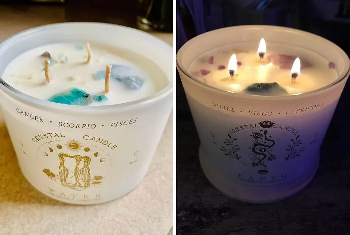 If You Forgot To Charge Your Gems In The Moonlight, This <span Style="Font:inherit;color:#d74b1f;"> Crystal Candle</Span> Will Have Your Back