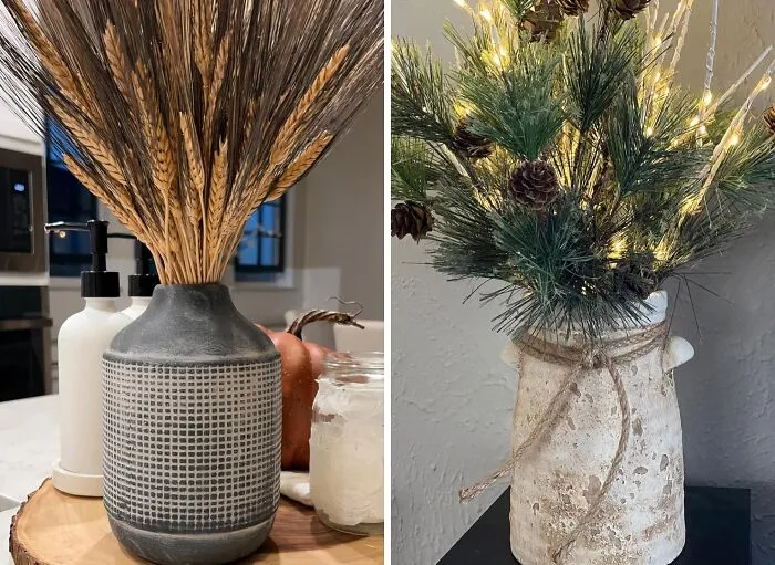 The Law Of Boho States That Every Home Needs A Dry Flower Arrangement And Where Better To Keep It Than In This<span Style="Font:inherit;color:#d74b1f;"> Ceramic Rustic Farmhouse Vase </Span>