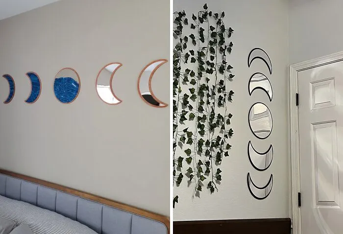 This <span Style="Font:inherit;color:#d74b1f;"> Wood And Acrylic Wall Mirror  </Span> Will Have You Howling At The Moon!