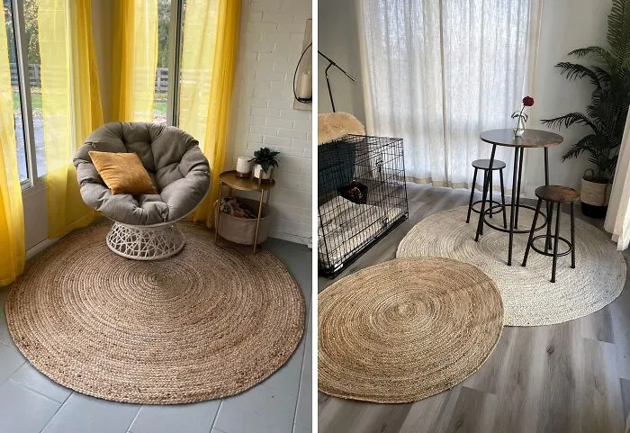 Be Still My Beating Boho Heart! This <span Style="Font:inherit;color:#d74b1f;"> Hand Woven Farmhouse Jute Area Rug </Span> Is Everything We Could Ever Dream Of For The Perfect Boho Abode