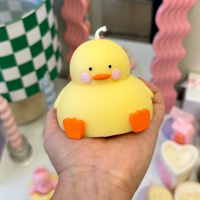 This Adorable <span Style="Font:inherit;color:#d74b1f;"> Chubby Ducky Candle </Span> Is The Only Acceptable Bath Time Candle