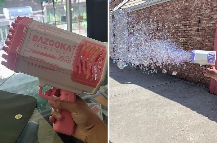 You Will Never Be Too Old To Enjoy The Unbridled Fun <span Style="Font:inherit;color:#d74b1f;">  A Bubble Machine Gun </Span> Can Bring!