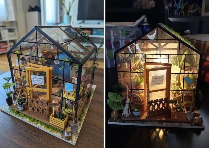 This <span Style="Font:inherit;color:#d74b1f;"> Miniature Greenhouse Building Kit </Span> Is Perfect For The Person With Big DIY Dreams But Zero Skill