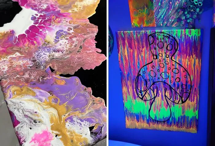 Ever Wanted To Make Art Like A Tiktokker? You Can Make A Real Splash With This <span Style="Font:inherit;color:#d74b1f;"> Neon Acrylic Pouring Paint Set</Span> 