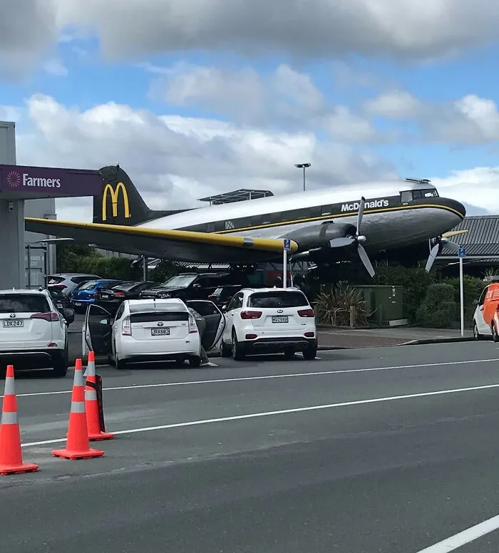 This McDonald's In New Zealand Has A Decommissioned Plane You Can Dine In
