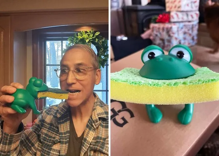 You Will Want To Leap Into Action To Do The Dishes Thanks To This Adorable<span Style="Font:inherit;color:#d74b1f;"> Froggy Sponge Holder </Span>