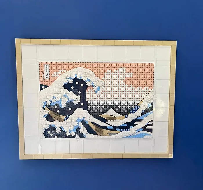 If They Can LEGO Of Their Paint Brush For Long Enough, They Can Build This<span Style="Font:inherit;color:#d74b1f;"> Hokusai – ‘The Great Wave’ </Span> Painting