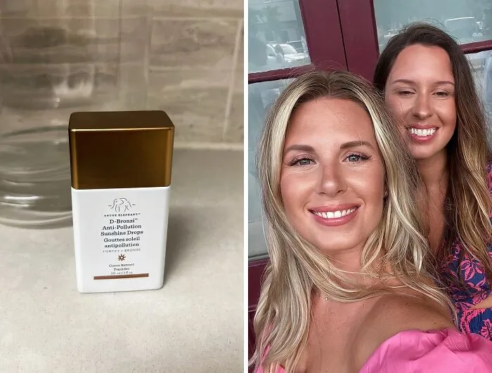 If Only We Had These <span Style="Font:inherit;color:#d74b1f;"> Drunk Elephant Anti-Pollution Bronzing Serum Drops </Span> In The 2000s There Would Be Far Fewer Oompa Loompa-Looking Photos On The Internet!