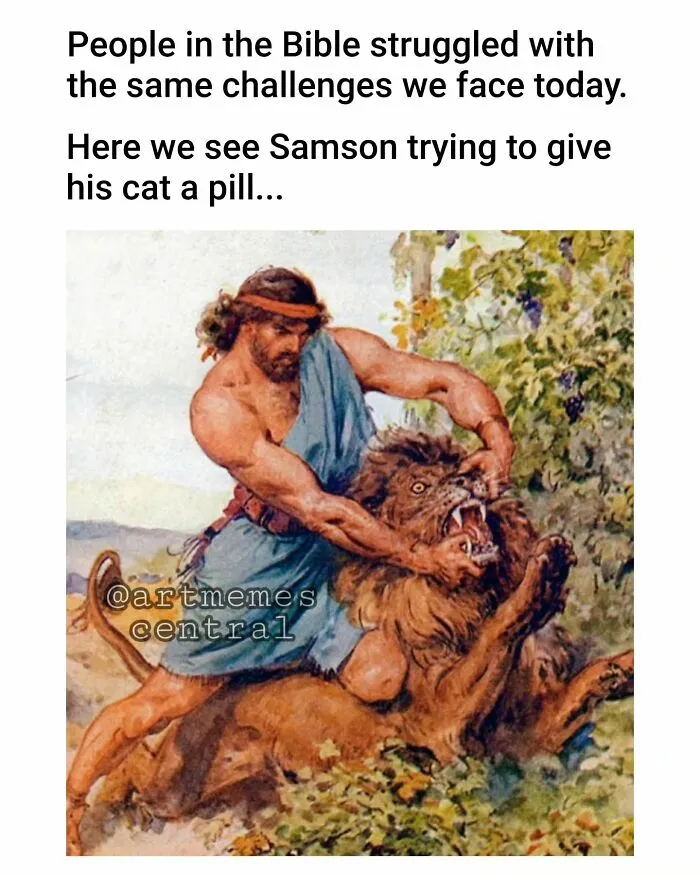 50 Paintings Perfectly Suited For Memes, Courtesy Of “Art Memes Central” (New Pics)