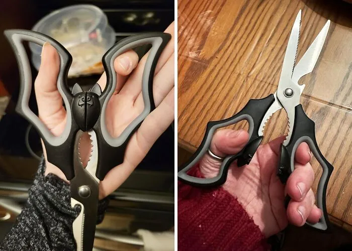 You Will Be Cutting Like A Bat Out Of Hell With This Pair Of<span Style="Font:inherit;color:#d74b1f;"> Elizabat Kitchen Scissors</Span>