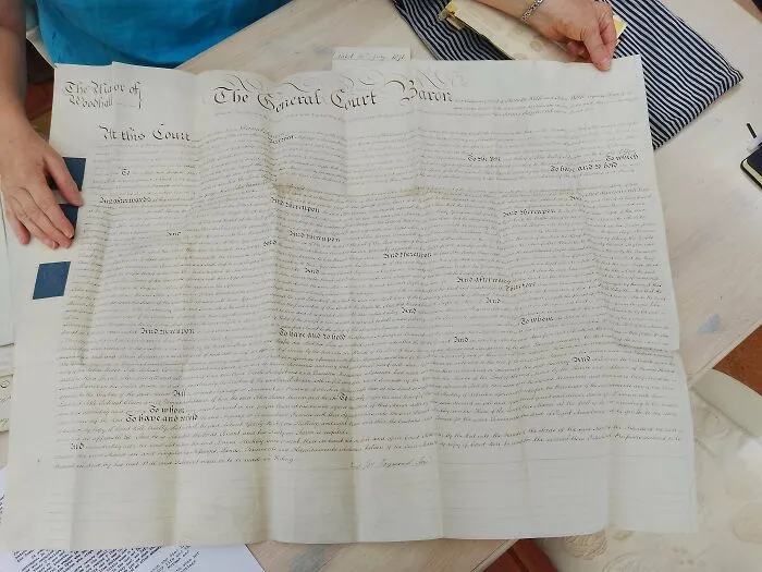 My Parents Obtained The Deeds To Their House... From 1789. This Document Is The Same Age As The Us Constitution!