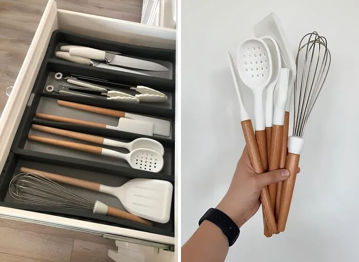 This Set Of <span Style="Font:inherit;color:#d74b1f;"> Silicone Cooking Utensils</Span> Will Give Your Kitchen That Editorial Feel