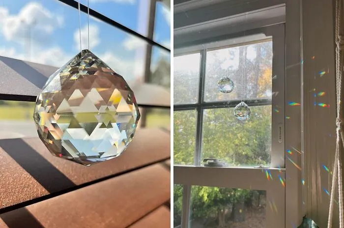 Add A Touch Of Whimsey To Your Home With This <span Style="Font:inherit;color:#d74b1f;"> Crystal Ball Prism Suncatcher </Span>