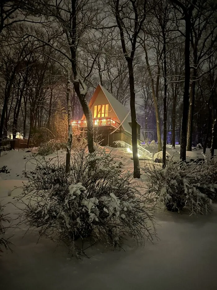 First Snow Of The Season At My House